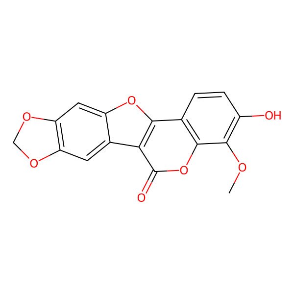 2D Structure of Sophoracoumestan B