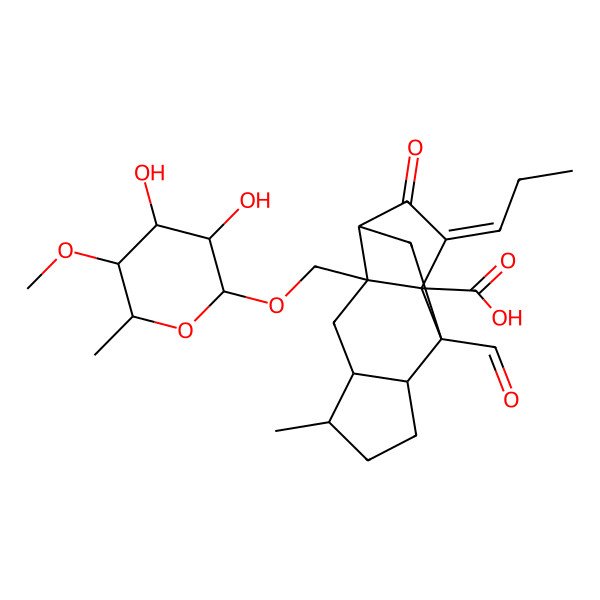 2D Structure of Sordarin F