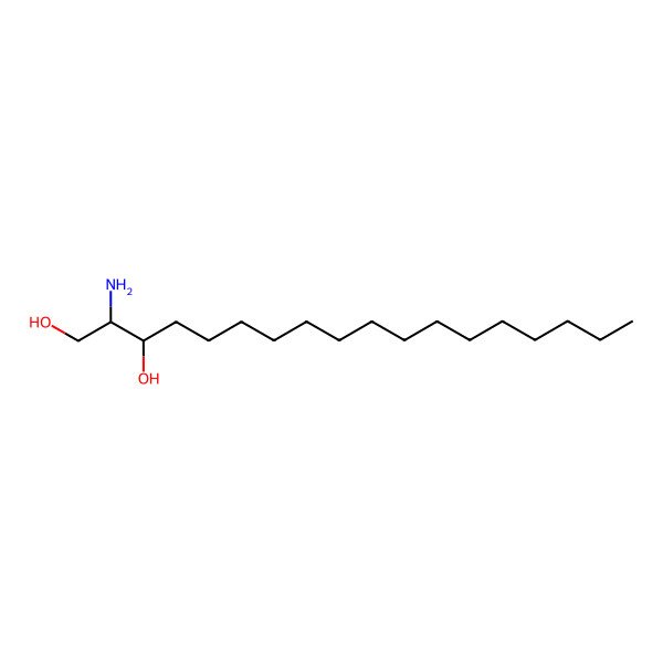 2D Structure of Sphinganine