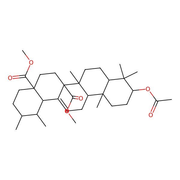 2D Structure of Spinosic acid B, dimethyl ester, acetate