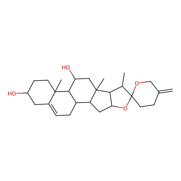 2D Structure of Spirost-5,25(27)-diene-3beta,11alpha-diol 2D Structure of Spirost-5,25(27)-diene-3beta,11alpha-diol