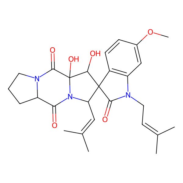 2D Structure of Spirotryprostatin C