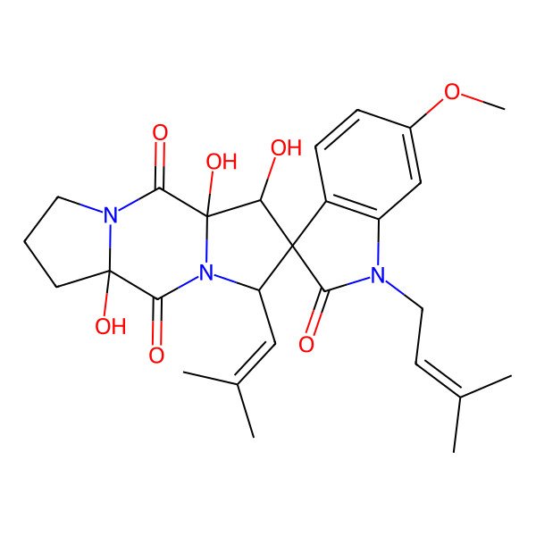 2D Structure of Spirotryprostatin D