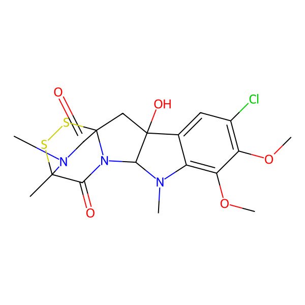 2D Structure of Sporidesmin B
