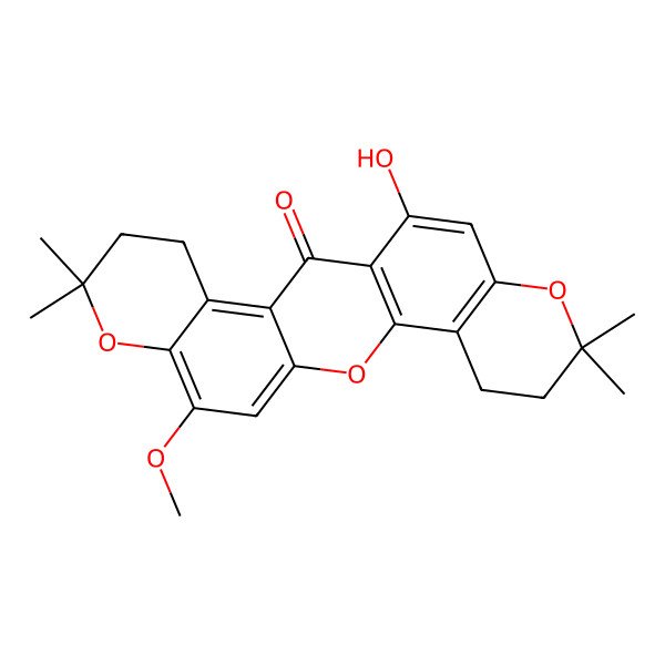 2D Structure of Staudtiixanthone D