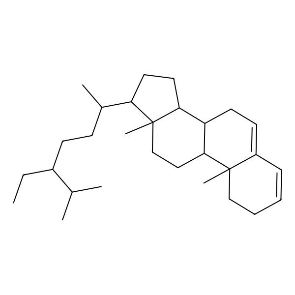 2D Structure of Stigmasta-3,5-diene, (24xi)-