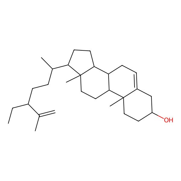 2D Structure of Stigmasta-5,25-dien-3ss-ol