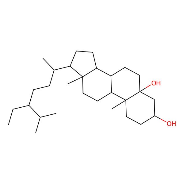 2D Structure of Stigmastanediol