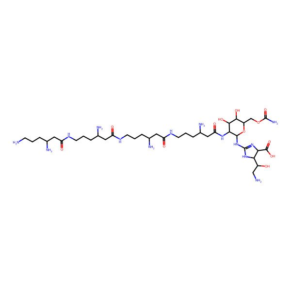 2D Structure of Streptothricin C acid