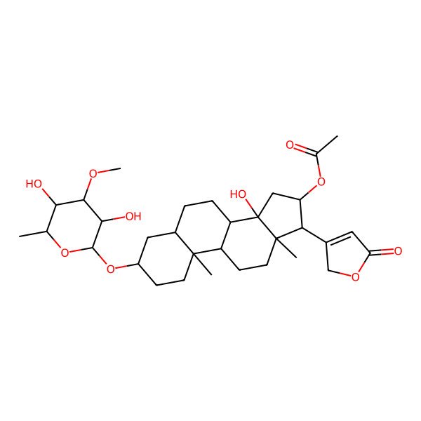 2D Structure of Strospeside 16-acetate