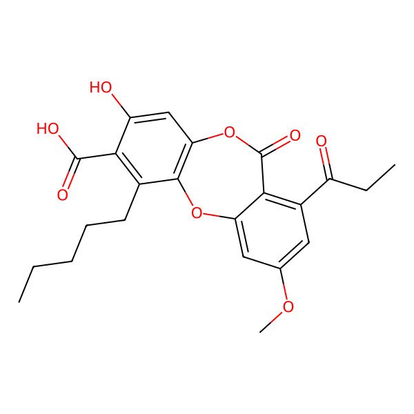 2D Structure of Sublobaric acid