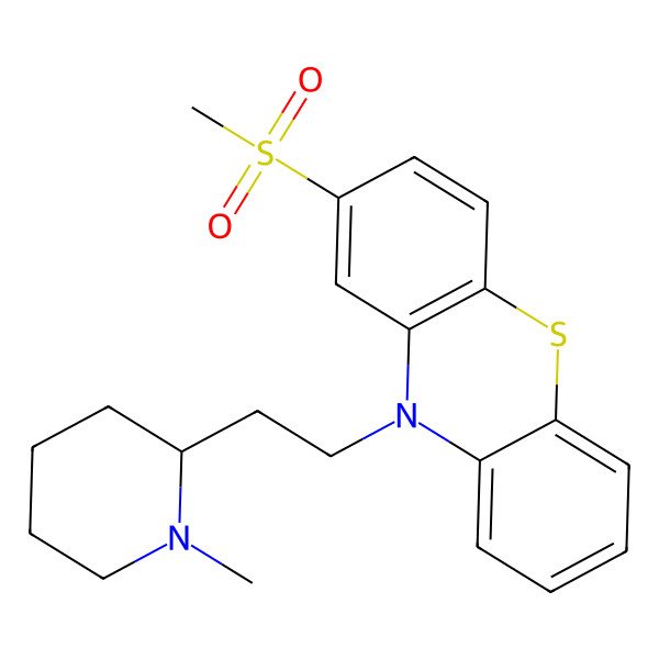 2D Structure of Sulforidazine
