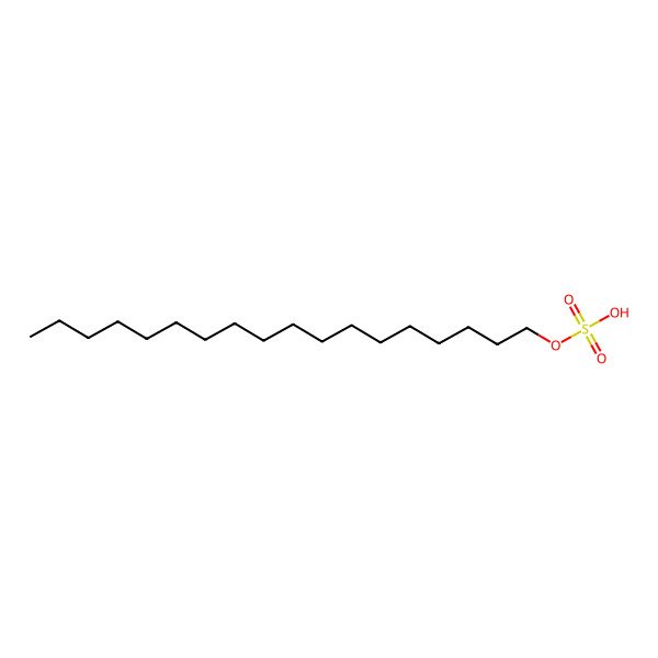 2D Structure of Sulfuric acid, monooctadecyl ester