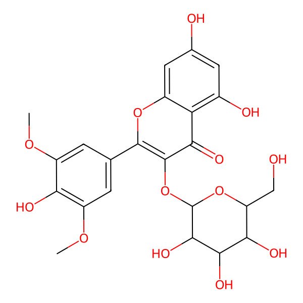 2D Structure of Syringetin 3-O-galactoside