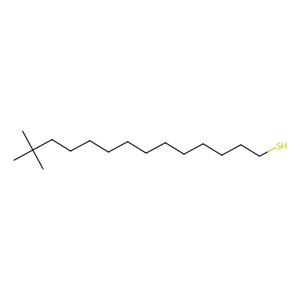 2D Structure of tert-Hexadecanethiol