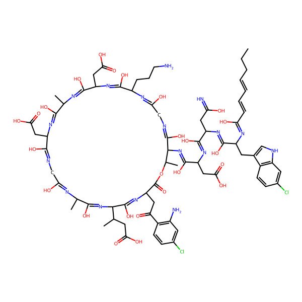 2D Structure of Taromycin A