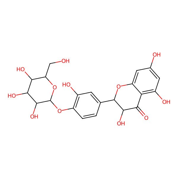 2D Structure of Taxifolin 4'-glucoside 2D Structure of Taxifolin 4'-glucoside