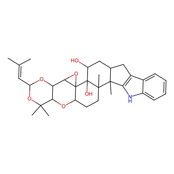 2D Structure of Terpendole M 2D Structure of Terpendole M