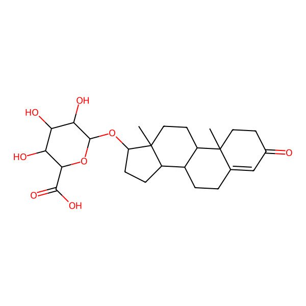 2D Structure of Testosterone glucuronide