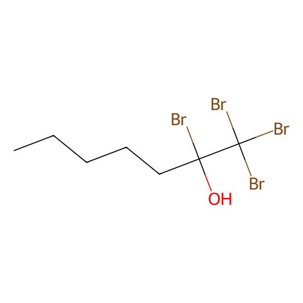 2D Structure of Tetrabromo-2-heptanol