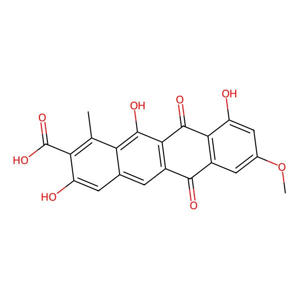 2D Structure of Tetracenomycin B3