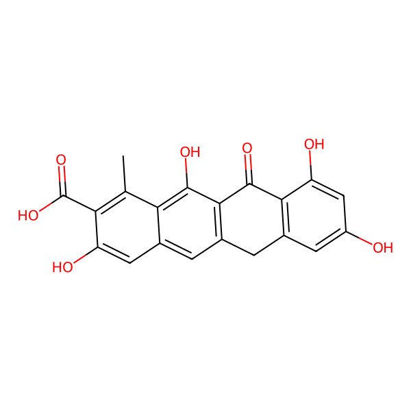 2D Structure of Tetracenomycin F1