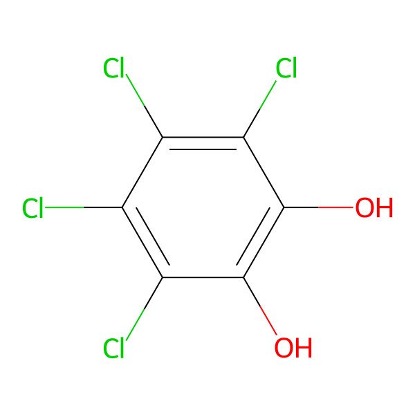 2D Structure of Tetrachlorocatechol