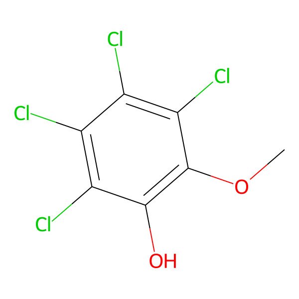 2D Structure of Tetrachloroguaiacol