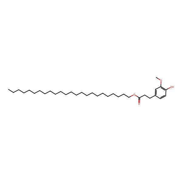 2D Structure of Tetracosyl 3-(4-hydroxy-3-methoxyphenyl)propanoate