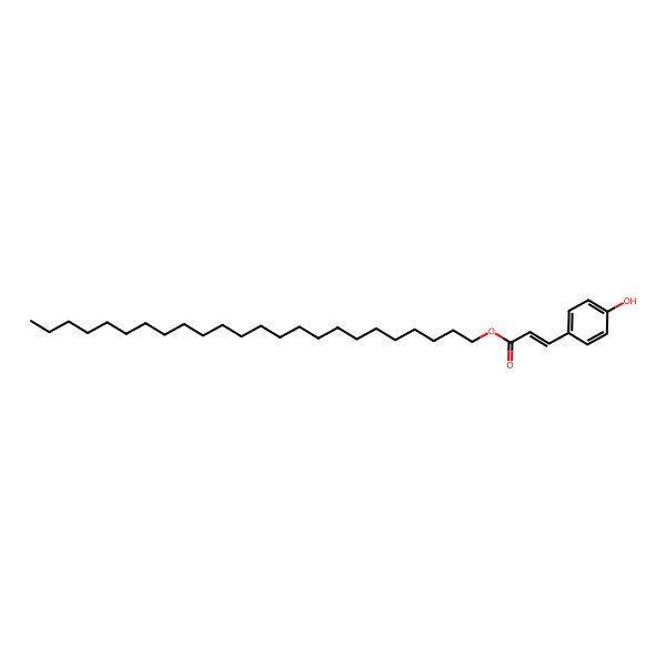 2D Structure of Tetracosyl 3-(4-hydroxyphenyl)prop-2-enoate