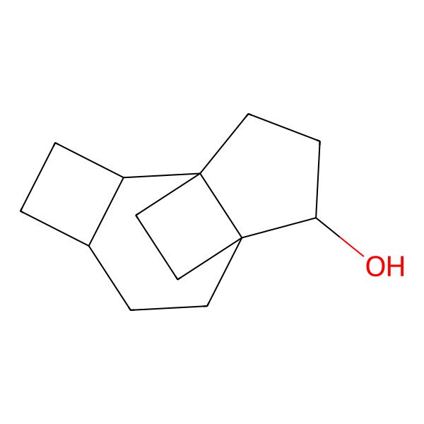 2D Structure of Tertacyclo(6,3,2,o(2,5),o(1,8)tridecan-9-ol