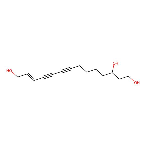 2D Structure of Tetradec-12-en-8,10-diyne-1,3,14-triol