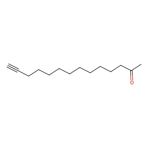 2D Structure of Tetradec-13-yn-2-one