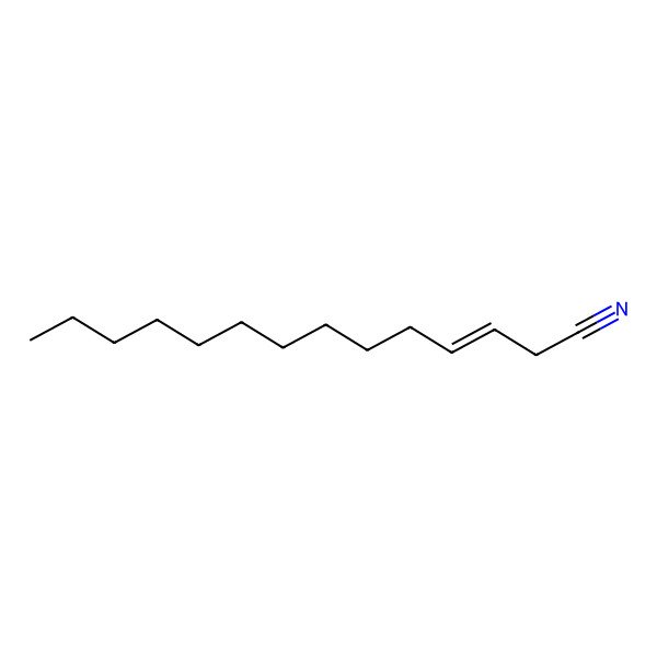 2D Structure of Tetradec-3-enenitrile