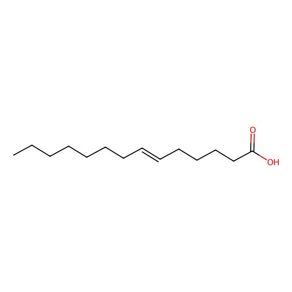 2D Structure of Tetradec-6-enoic acid