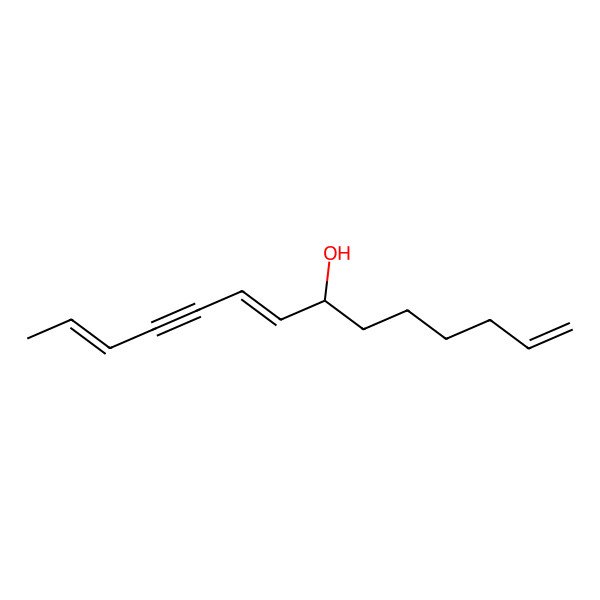 2D Structure of Tetradeca-1,8,12-trien-10-yn-7-ol 2D Structure of Tetradeca-1,8,12-trien-10-yn-7-ol