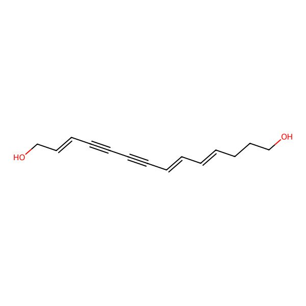 2D Structure of Tetradeca-2,8,10-trien-4,6-diyne-1,14-diol
