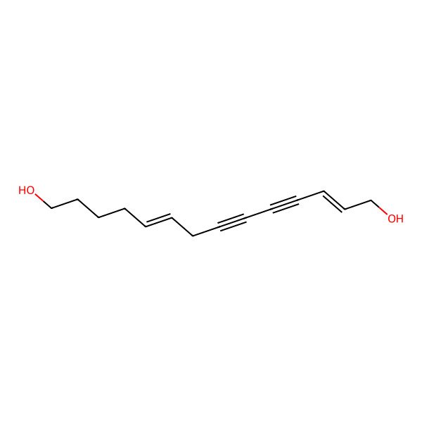 2D Structure of Tetradeca-2,9-dien-4,6-diyne-1,14-diol