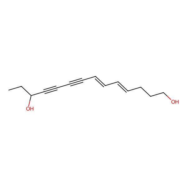 2D Structure of Tetradeca-4,6-dien-8,10-diyne-1,12-diol