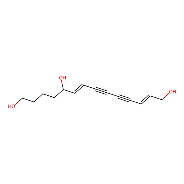 2D Structure of Tetradeca-6,12-dien-8,10-diyne-1,5,14-triol