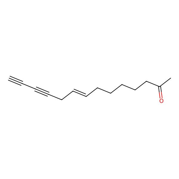 2D Structure of Tetradeca-8-en-11,13-diyn-2-one 2D Structure of Tetradeca-8-en-11,13-diyn-2-one