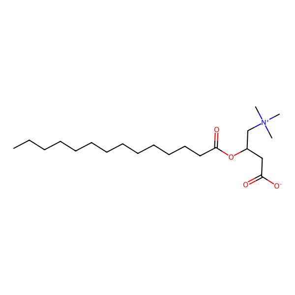 2D Structure of (-)-Myristoylcarnitine