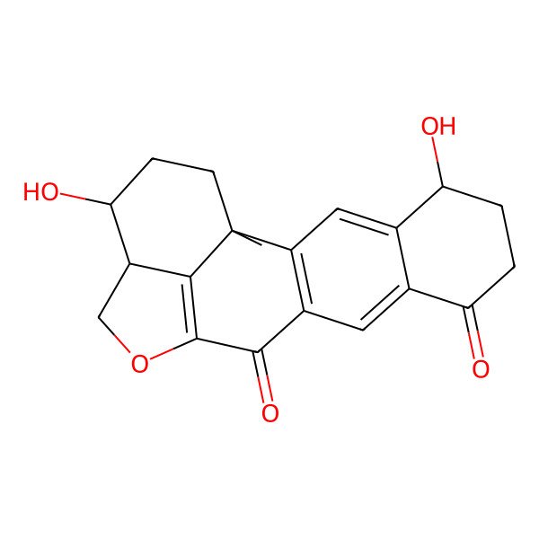 2D Structure of Tetrahydrohalenaquinone B