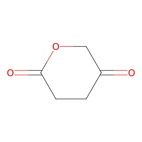 2D Structure of Tetrahydropyran-2,5-dione 2D Structure of Tetrahydropyran-2,5-dione