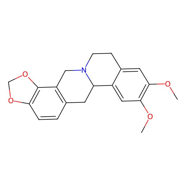 2D Structure of Tetrahyeroepiberberine 2D Structure of Tetrahyeroepiberberine