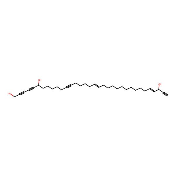 2D Structure of Tetratriaconta-18,30-diene-2,4,12,33-tetrayne-1,6,32-triol