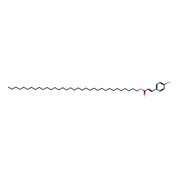 2D Structure of tetratriacontyl (E)-3-(4-hydroxyphenyl)prop-2-enoate 2D Structure of tetratriacontyl (E)-3-(4-hydroxyphenyl)prop-2-enoate