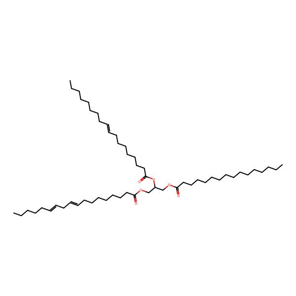 2D Structure of TG(16:0/18:1(9Z)/18:2(9Z,12Z))(iso6)