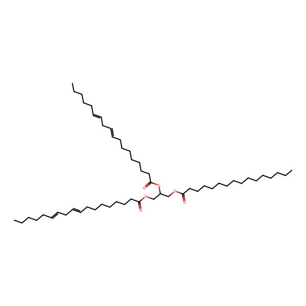 2D Structure of TG(16:0/18:2(9Z,12Z)/18:2(9Z,12Z))[iso3]