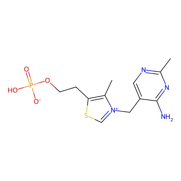 2D Structure of Thiamine phosphoric acid ester